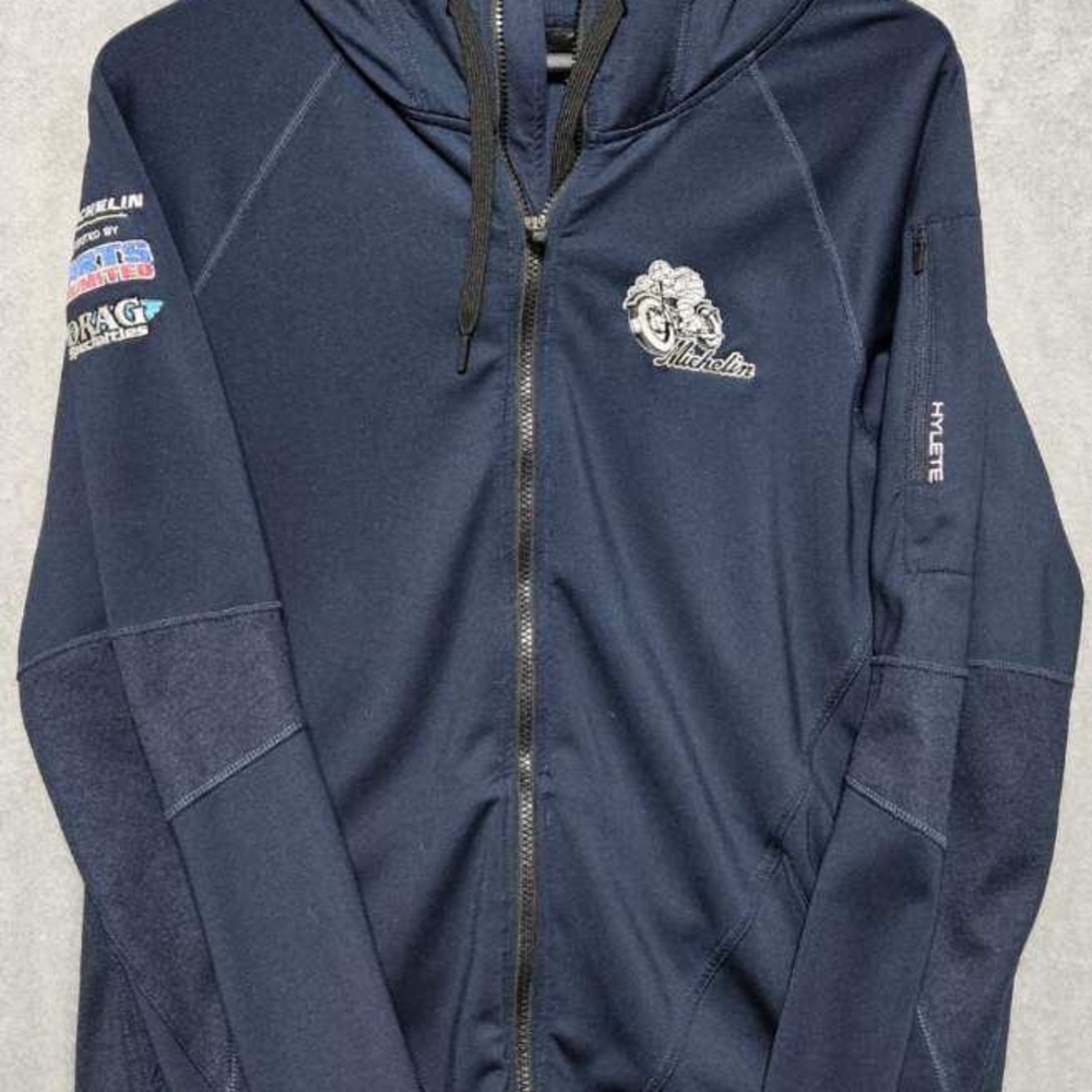 Michelin Men's Motorcycle Riding Hoodie Jacket with Embroideries by Hylete L